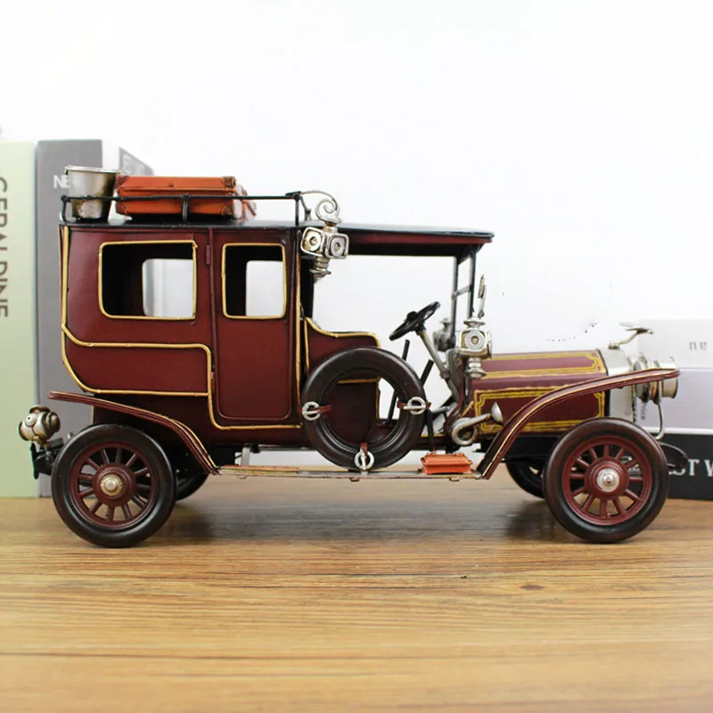 Классные! 1907 классическая модель автомобиля локомотив Креативные украшения L33CM* W15* H17CM украшения офисный стол