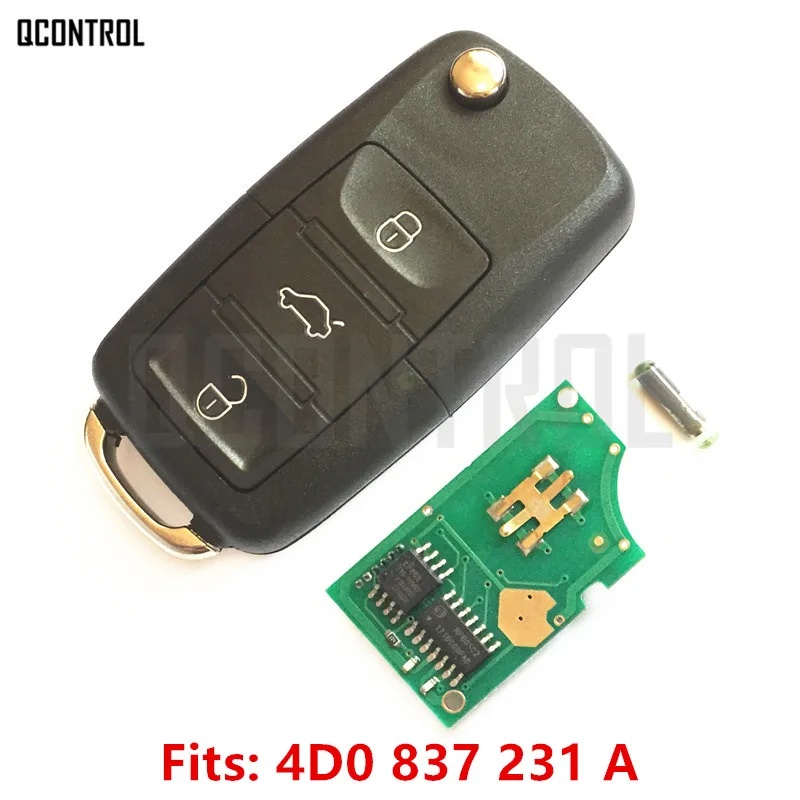 QCONTROL автомобиль дистанционного ключа для AUDI A3 A4 A6 A8 RS4 TT Allroad Quttro RS4 1994 1995 1996 1997 1998 1999 2000 2001 2002 2003 2004