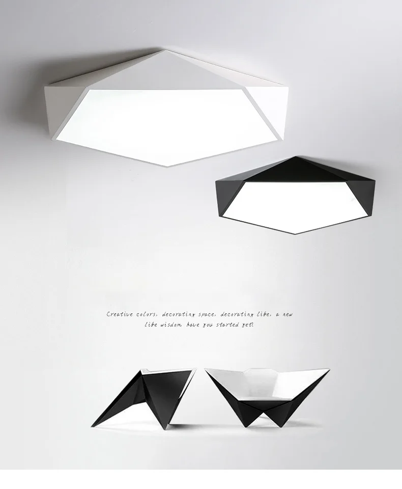 DX 3D Pentagon Led Ceiling Lights (1)