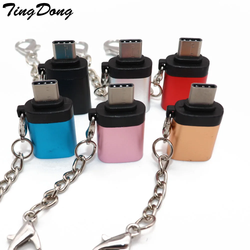TingDong type C USB 3,0 конвертер usb type C OTG Кабель-адаптер для Samsung Galaxy S8 S9 для huawei P20