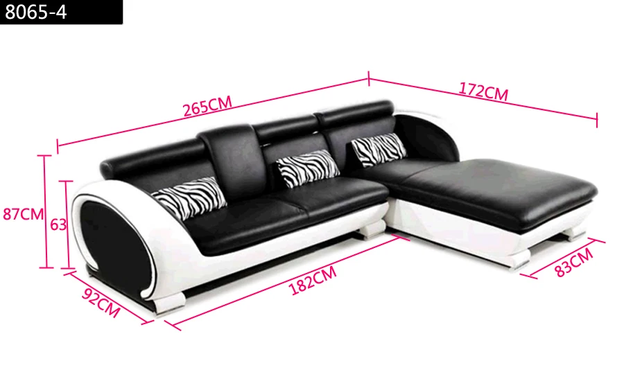 Современный дизайн дивана маленький l образный диван набор угловой кожаный