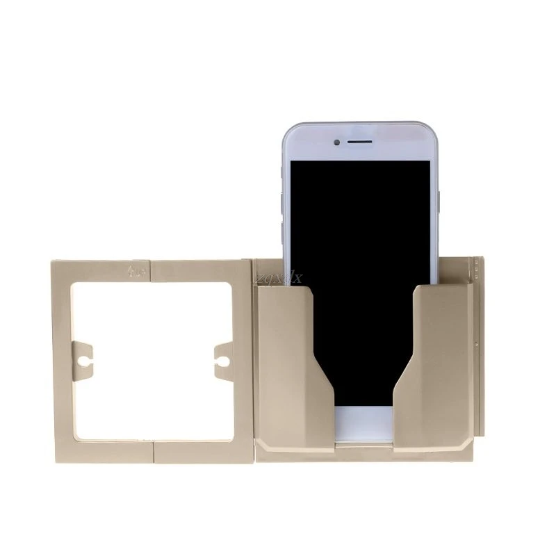 Socket Wall Phone Holder Home Charging Storage Box Stand