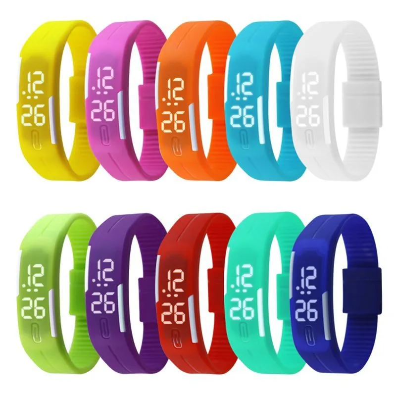 Colorful Sport LED Watches On Wrist phone watch Smartband Personality