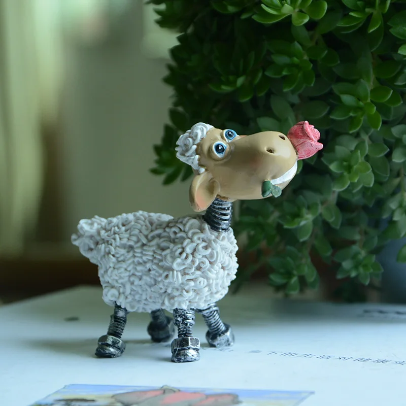 resin lamb statue