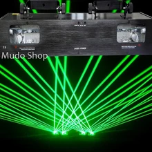 400 МВт двойной туннельный лазер зеленый жировой луч лазерный светильник dmx DJ сценический лазерный светильник ing микро-шаговый двигатель сканер, большой угол сканирования