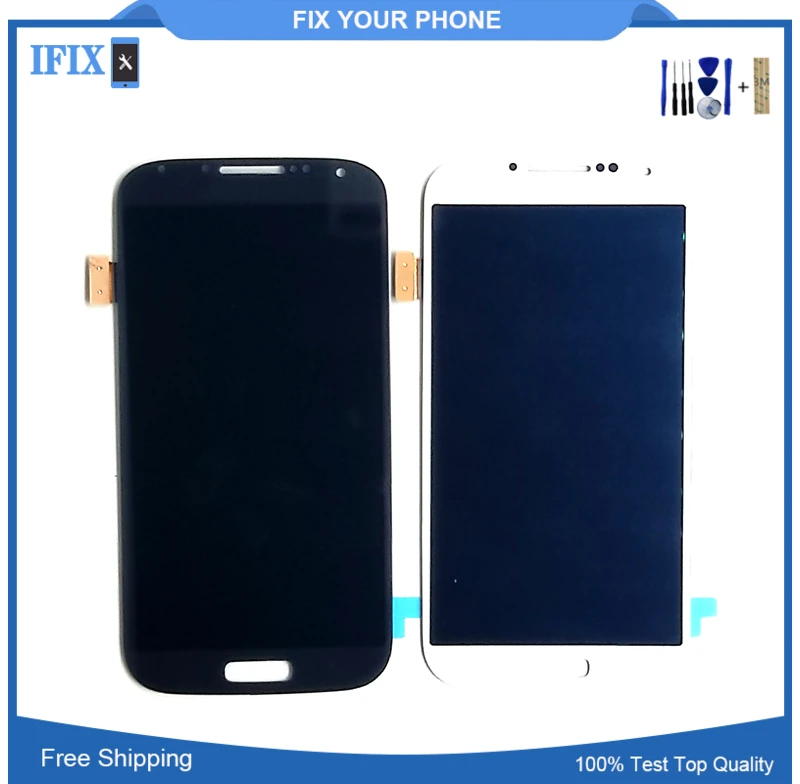 Одежда высшего качества супер OLED для samsung S4 i9506 i337 i9515 i959 I9500 i9505 сенсорный экран ЖК-дисплея в сборе с дорожка 10 шт./лот