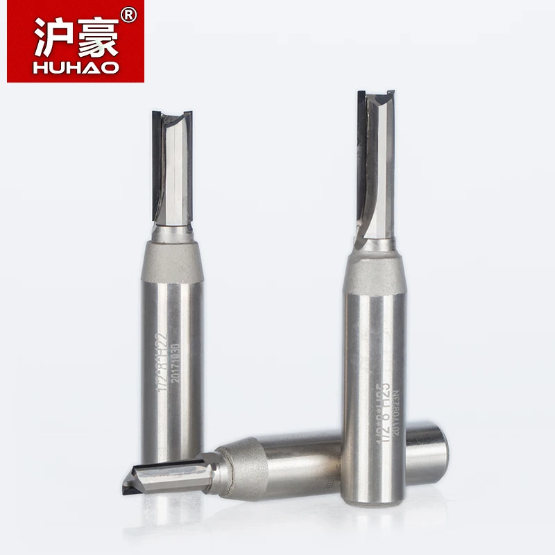 HUHAO 1 шт. 1/2 &quotхвостовик алмазное CVD покрытие прямые фрезы деревообрабатывающий