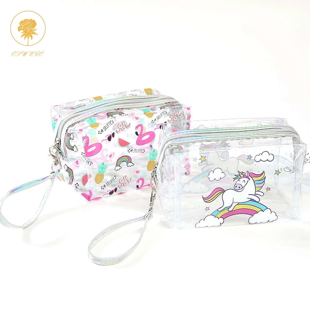 

Oswego Cosmetic Bags Cases PVC Makeup Bags Travel Necessary Toiletry Bags Portable Zipper Beauty Wash Organizer Storage Bag