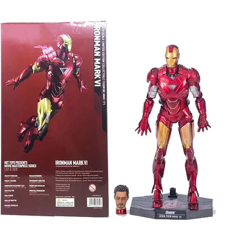 

12inch 30cm Crazy Toy Iron Man Avengers Infinity War Ironman Mark 171 Anime Action Figure Toy Doll For Children Gift