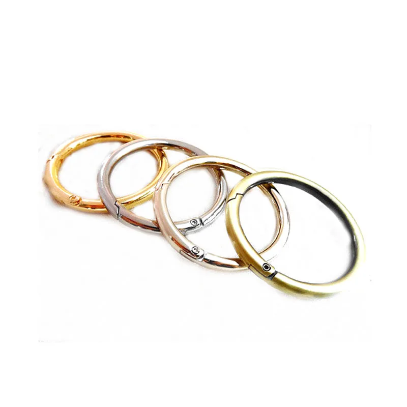 30 pcs gold spring ring clasp 38mm inner 1.5 inchin Bag Parts