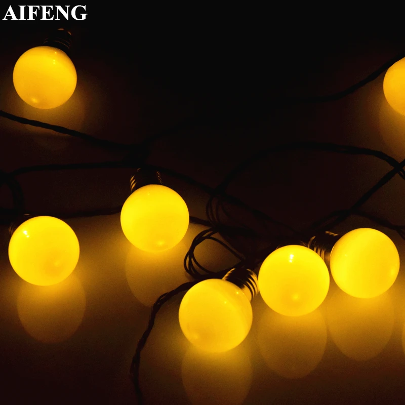 

AIFENG 6M 20 LED String Light Waterproof Fairy Light G50 Bulb Garland For Garden Patio Wedding Christmas Decoration Light String