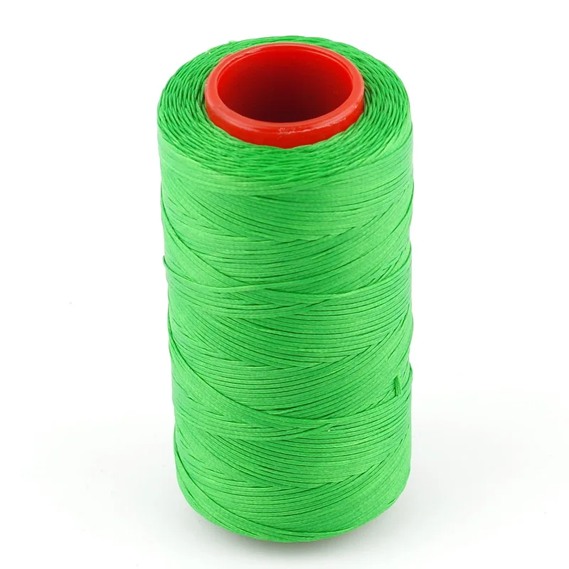 

Green 250 Meter 1mm Flat Waxed Wax Thread Cord Sewing Craft for DIY Leather Hand Stitching 14