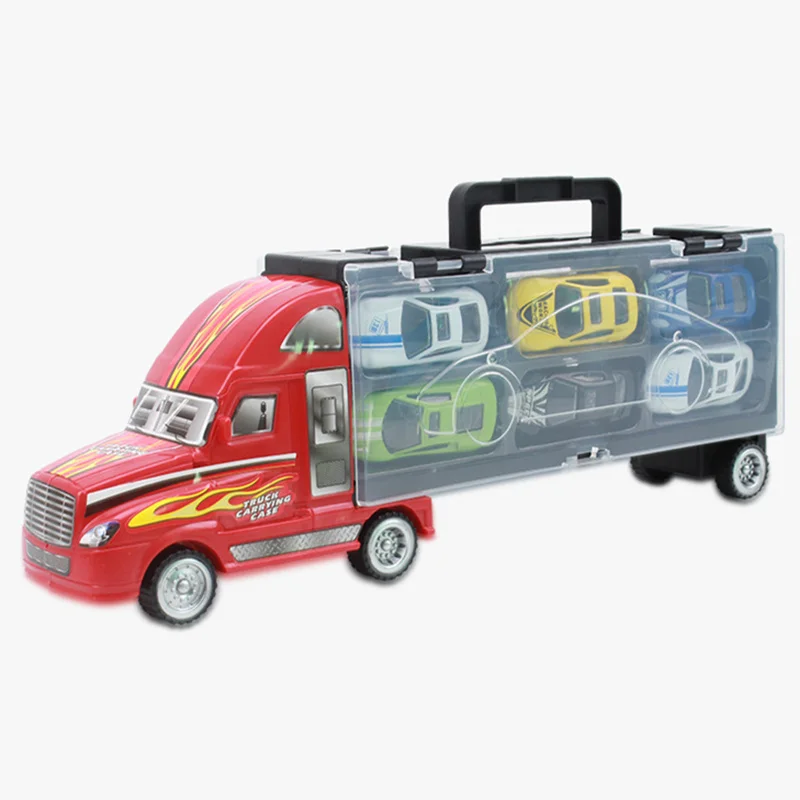 13 в 1 детский игрушечный гоночный автомобиль набор Diecasts образовательные 1:24 транспортные автомобили Перевозчик инженерные транспортные средства для мальчиков - Цвет: Normal pacakge
