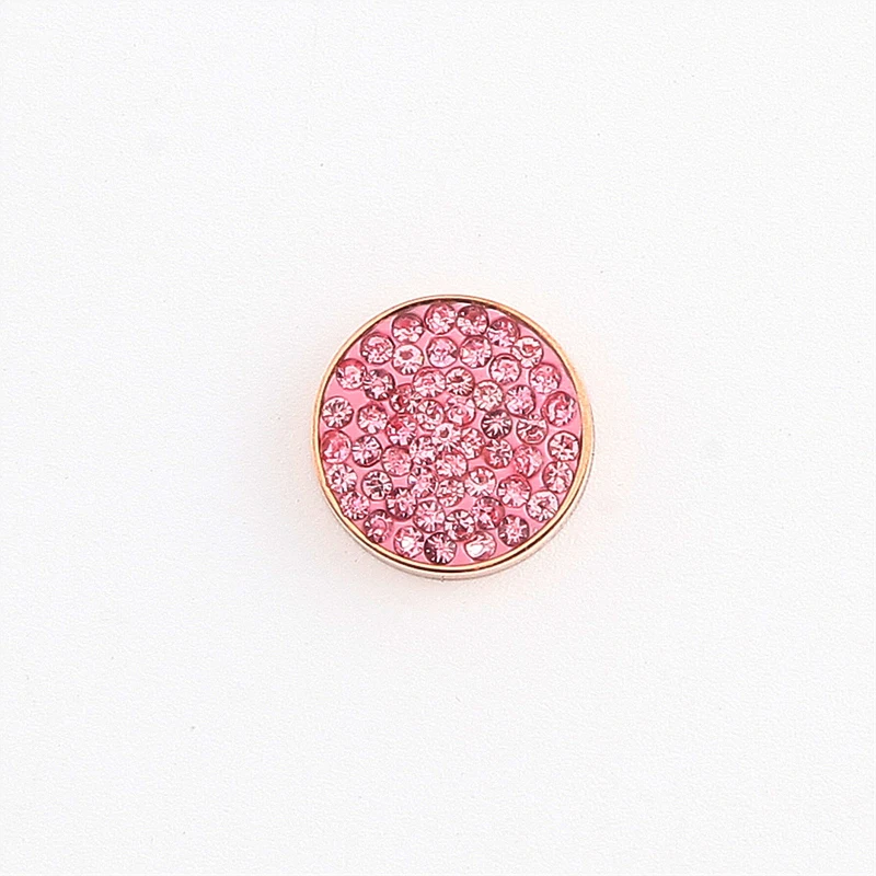 Keamsty Baby Pink Crystal 12mm Acero inoxidable magnético moneda piedra para DIY cambiar pulsera y anillo Keamsty Baby Pink Crystal 12mm Acero inoxidable magnético moneda piedra para DIY cambiar pulsera y anillo