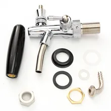 G5/8 Stainless Steel Chrome Beer Tap Adjustable Flow Control Switch Beer Tap Beer Faucet Bar Beer Machine Head Accessories Tool худи print bar lost beer