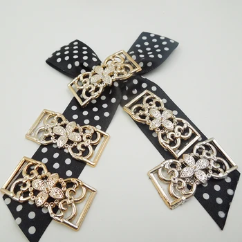 

38/19mm,25pcs uv plated rose gold no fade ribbon buckles acessories Invitation Ribbon Slider Headband Hair Clip DIY