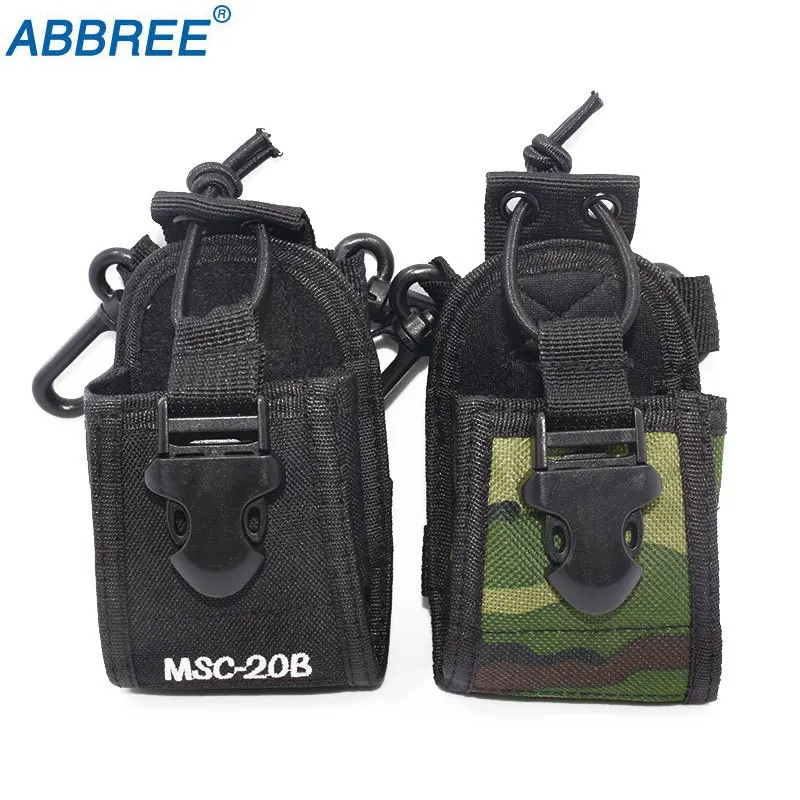 2 шт. ABBREE двусторонний Чехол держатель для переноски MSC 20B Icom Baofeng UV 5R/5RE/5RA PLUS TYT TH F8 +