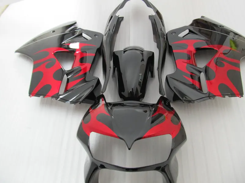

Motorcycle Fairing kit for HONDA VFR800 98 99 00 01 VFR 800 1998 1999 2000 2001 ABS red flames black Fairings set+7gifts VB04