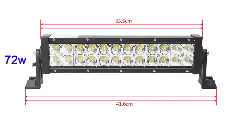 36w 72w 120w 180w 240w 288w 300w dual row straight led light bar amber yellow white led work driving light remote control Led bar 4x4 Offroad Barra led 24v 12v led work light bar suv atv utv truck pickup mining (3)