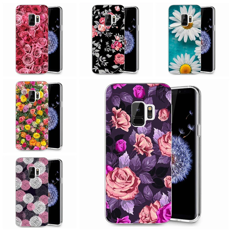 For Samsung Galaxy S9 S9Plus S8 Plus S7 edge Note 8 J320 J500 J530F J720 A3 A5 2017 TPU Soft Flora Face Painted Case E081 |