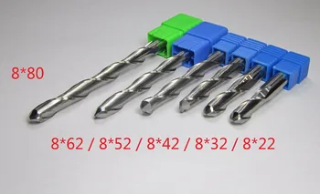

for wood working DIA 8mm blade length 22mm 32mm 42mm 52mm 62mm 80mm tungsten Carbide Ball Nose End Mill Engraving milling cutter