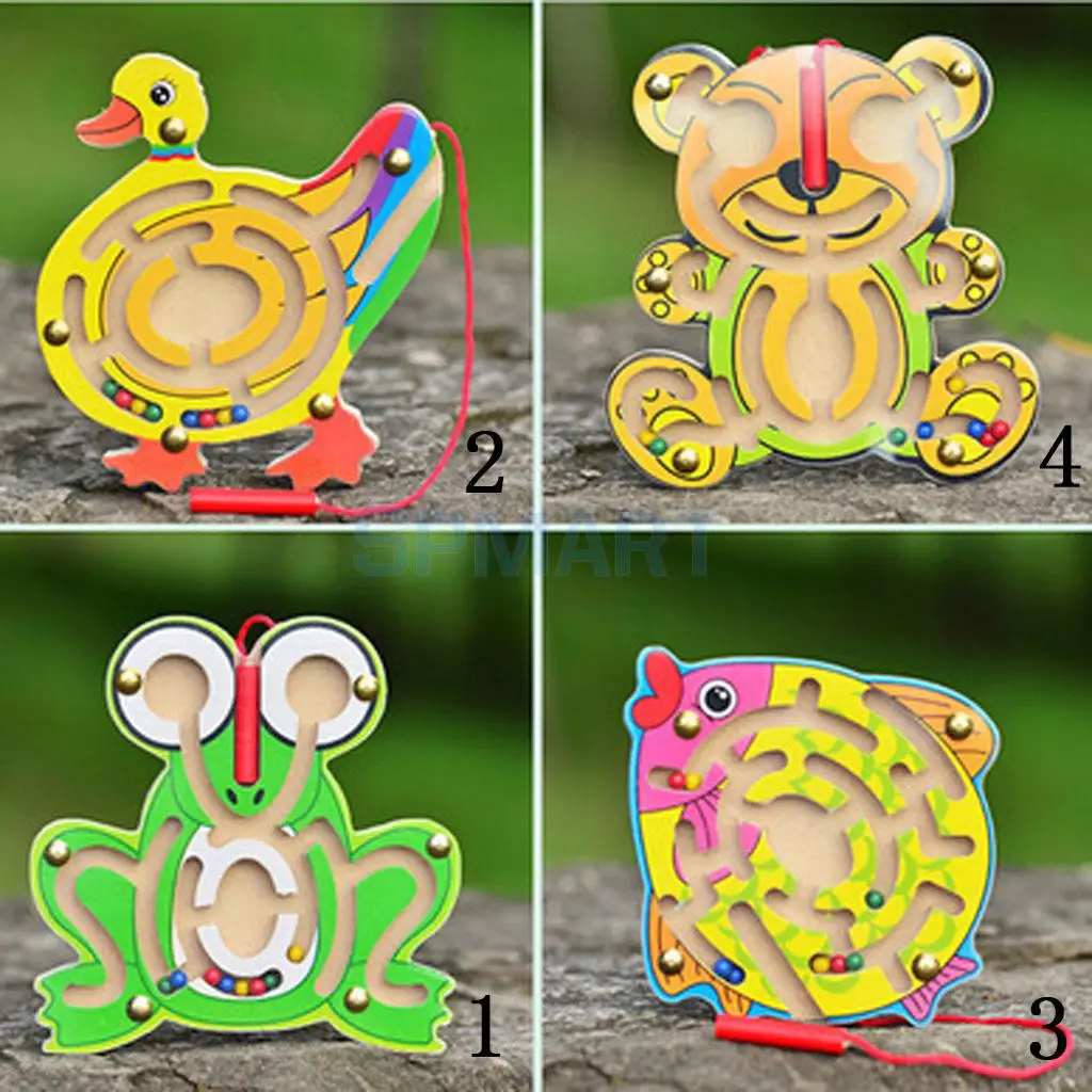 Aliexpress.com : Buy Wooden Puzzles Magnet Beads Slot Maze