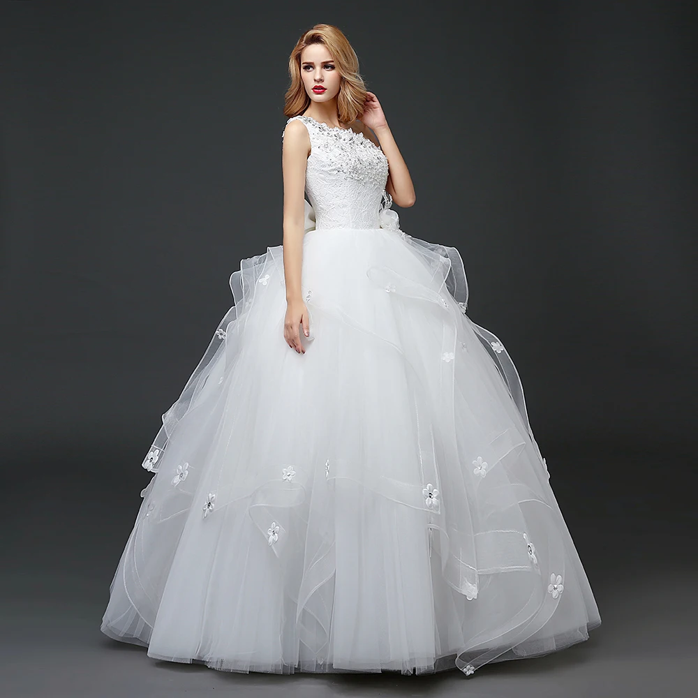 Gorgeous Ball Gown Embroidery Beading Self Designed Luxury