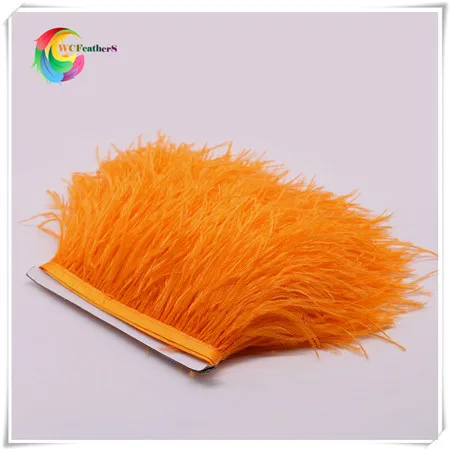 11 orange ostrich feather fringe 2
