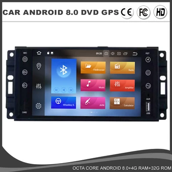 

7"Android 8.0 Octa Core Car DVD GPS Player For JEEP Wrangler Compass Patriot Grand Cherokee Radio BT Wifi 4GB RAM DAB USB DVR 4G
