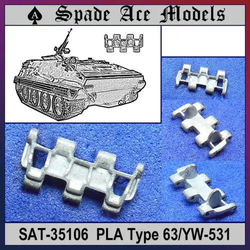 Spade Ace 1/35 SAT 35106 Metal Track PLA Type 63/YW 531in Model