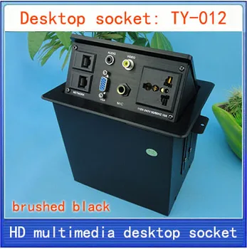 

NEW Desktop socket / hidden multimedia information box outlet / network RJ45 video Audio VGA MIC interface desktop socket TY-012