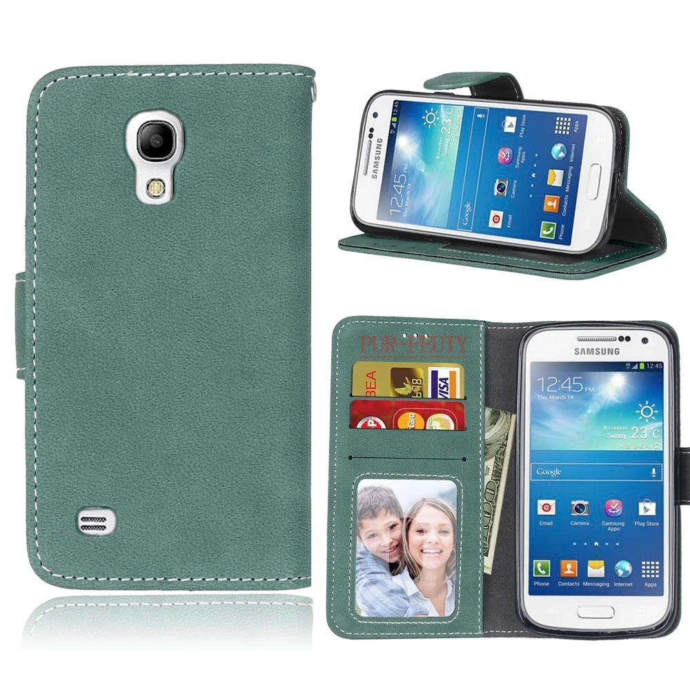 

Frosted Leather Cover For Samsung Galaxy S4 mini i9190 i9192 i9195 phone Case For Samsung S4 mini S 4 mini i9195 i9190 9192 Duos