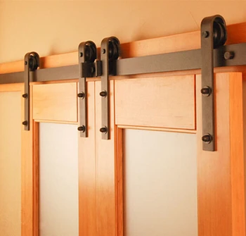 

Double panel Antique Style Steel Sliding Barn Door Closet Hardware Kit
