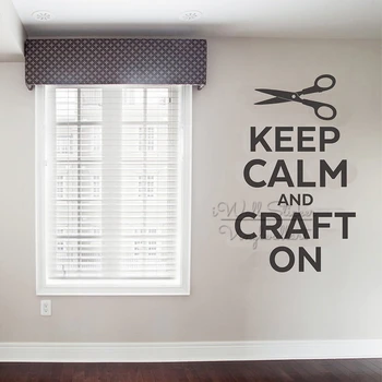 

Keep Calm And Craft On Quote Wall Sticker Motivational Keep Calm Craft On Wall Quote Decal Removable Vinyl Wall Lettering Q311