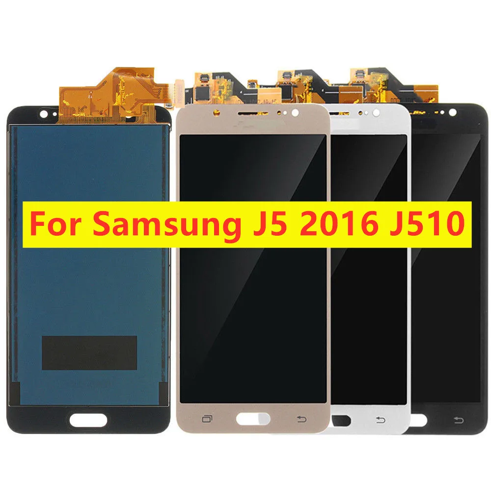 A+++ Quality Brightness Control J510 LCD Touch Screen For Samsung Galaxy J5 2016 J510FN J510F J510G J510Y Display | Мобильные