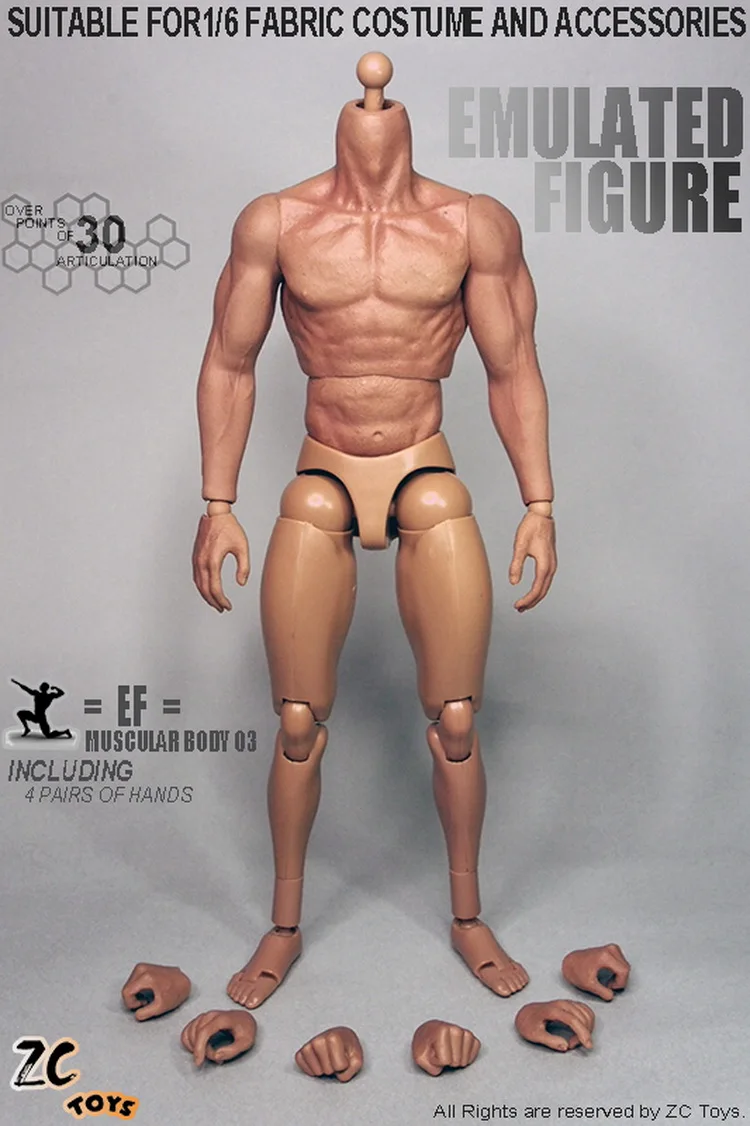 

1/ 6 scale Action figure doll muscle body,figure doll accessories doll body,Semi-finished Product