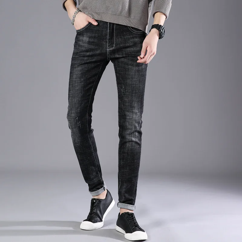 

Promotion 2018 fashion men's slimming pants pencil pants