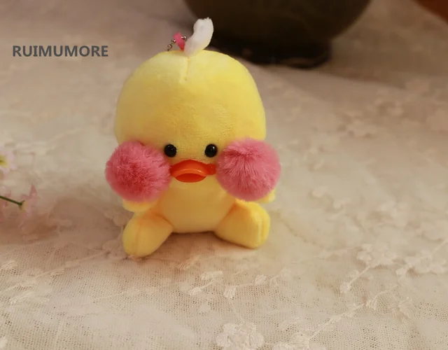 New Small 6 12cm Duck Key chain Pendant Plush Toys , Baby Children's