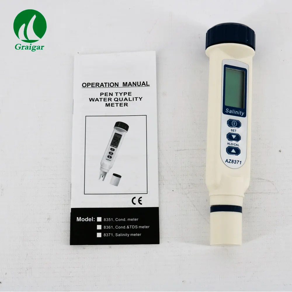 

AZ8371 pen type display salinometer/electronic salinometer measurable seawater salinity detector pen type ,AZ8371 Pen Conductivi