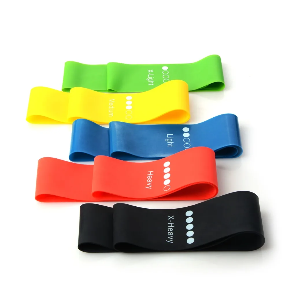 

Yoga Resistance Rubber Bands Fitness Outdoor 0.35mm-1.1mm Pilates Sports Training Body Ankle Legs Elastic Band For Exercise