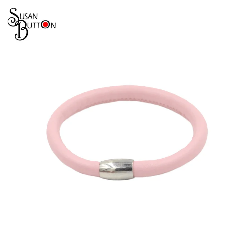 Authentic Endless Bracelet 20CM Single Layered Pink Leather Bracelet