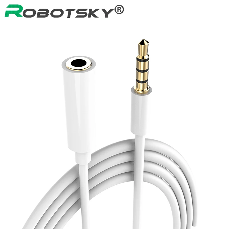 

3.5 mm Stereo Audio Extension Cable 4-pole Headphone Male to Female Cable for Tablet Speaker Headset Phones