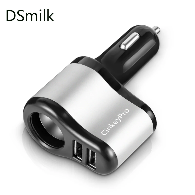 DSmilk Car-Charger Cigarette Lighter Car Charger Adapter 2.1A 2-Port USB Smart Mobile Phone Charging For iPhone 6 iPad XiaoMi | Мобильные