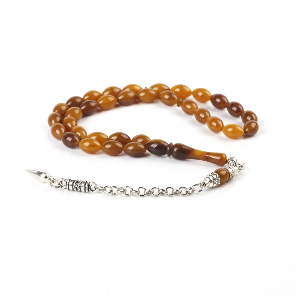 Tasbih магазин смолы коричневые Молитвенные Четки из бусин tesbih Мусульманский
