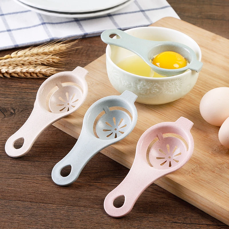 Wheat straw Egg white separator Filter Egg Dividers Stiring Egg tool 13