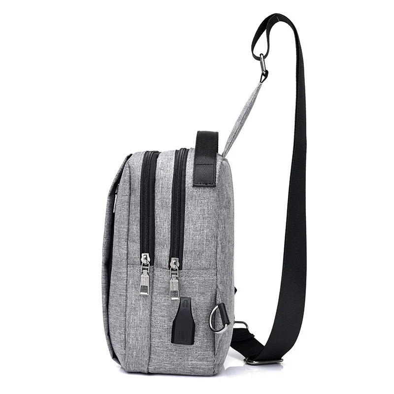 Men Women Backpack Anti Theft Teenager Canvas Chest Bag Large Casual USB Rechargeable Boy Single Shoulder Sac A Dos Homme BP0223 (3)