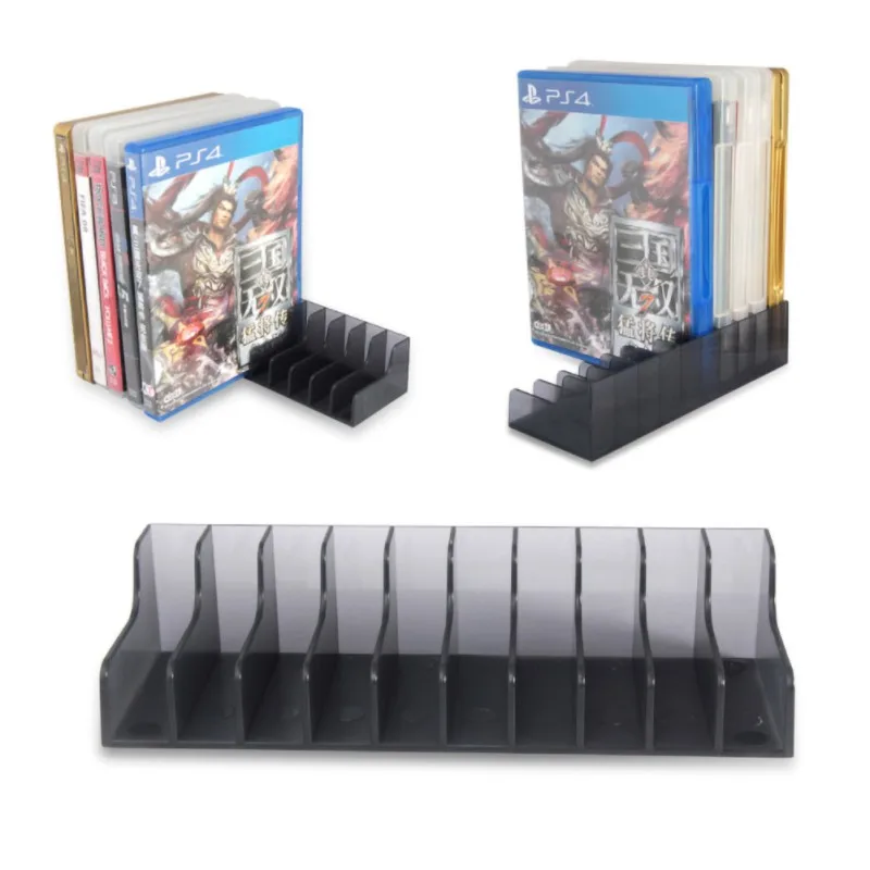 

2 PCS Desk Storage Stand CD Holder Game Card Disk Rack For PS4/SLIM/PRO Organization Accessories