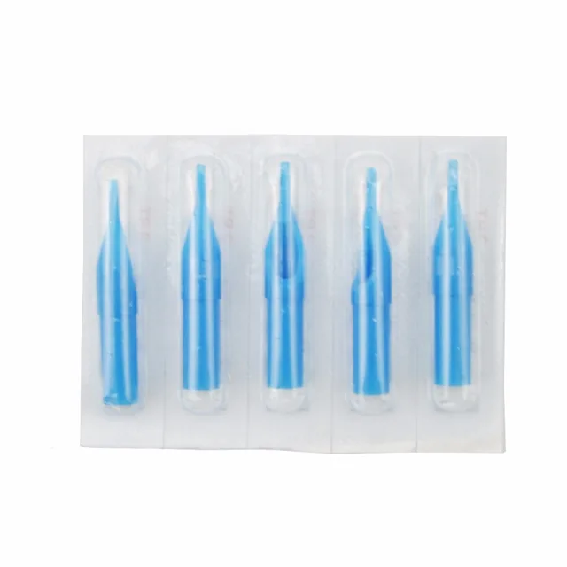 10pcs Sterilized Plastic Tattoo Disposable Flat Round Tips Blue Tube For Tattoo Supplies 9RT Tattoo 10pcs Sterilized Plastic Tattoo Disposable Flat Round Tips Blue Tube For Tattoo Supplies 9RT Tattoo