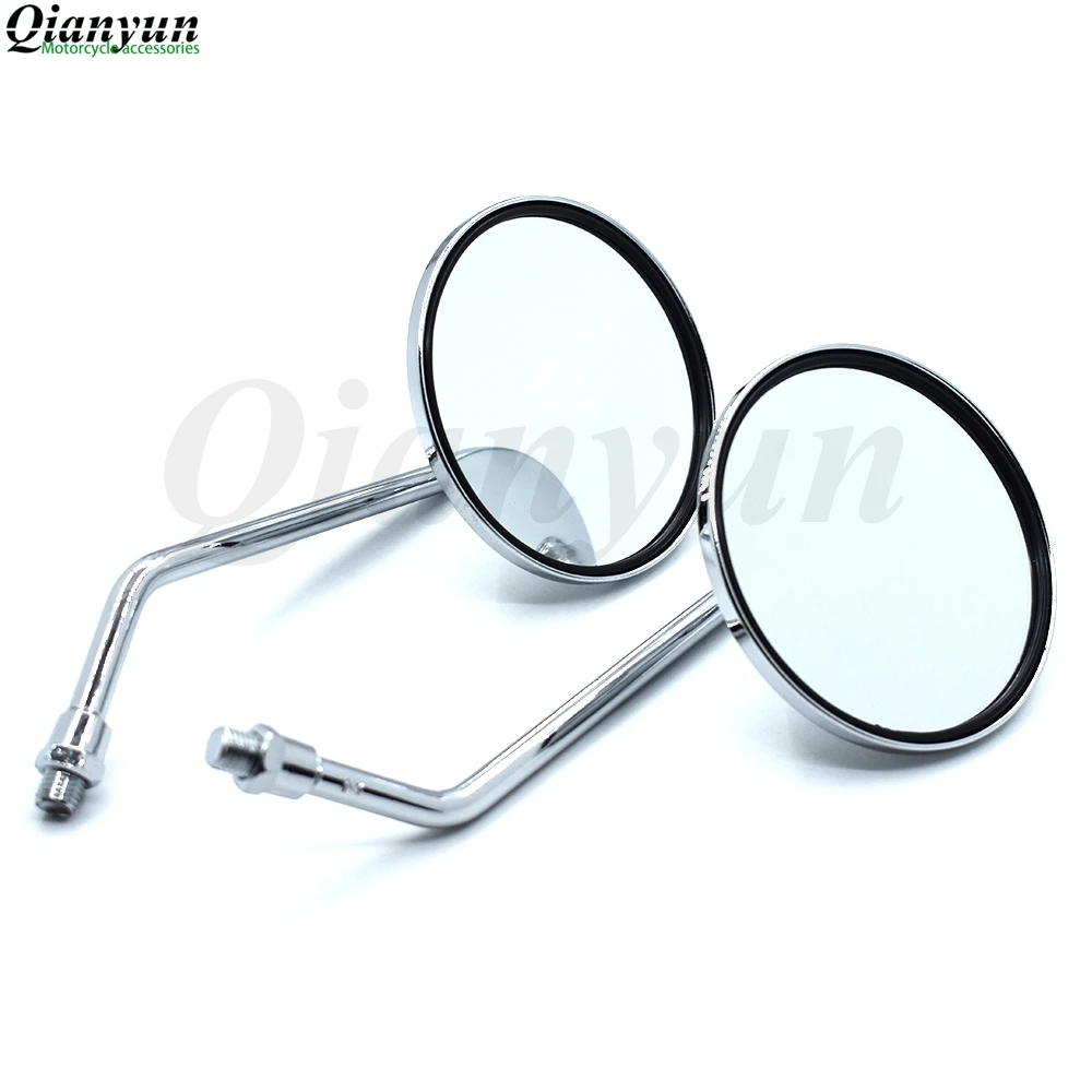 Universal circular plated motorcycle rear view mirror side rear view mirror for Triumph DAYTONA SPEEDMASTER AMERICA ROCKET TIGER