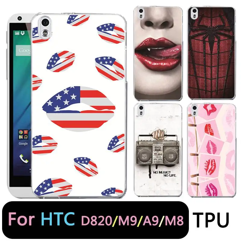 Qmswei ТПУ прозрачный чехол для телефона htc M8 Зебра радио и принтом Человек-паук